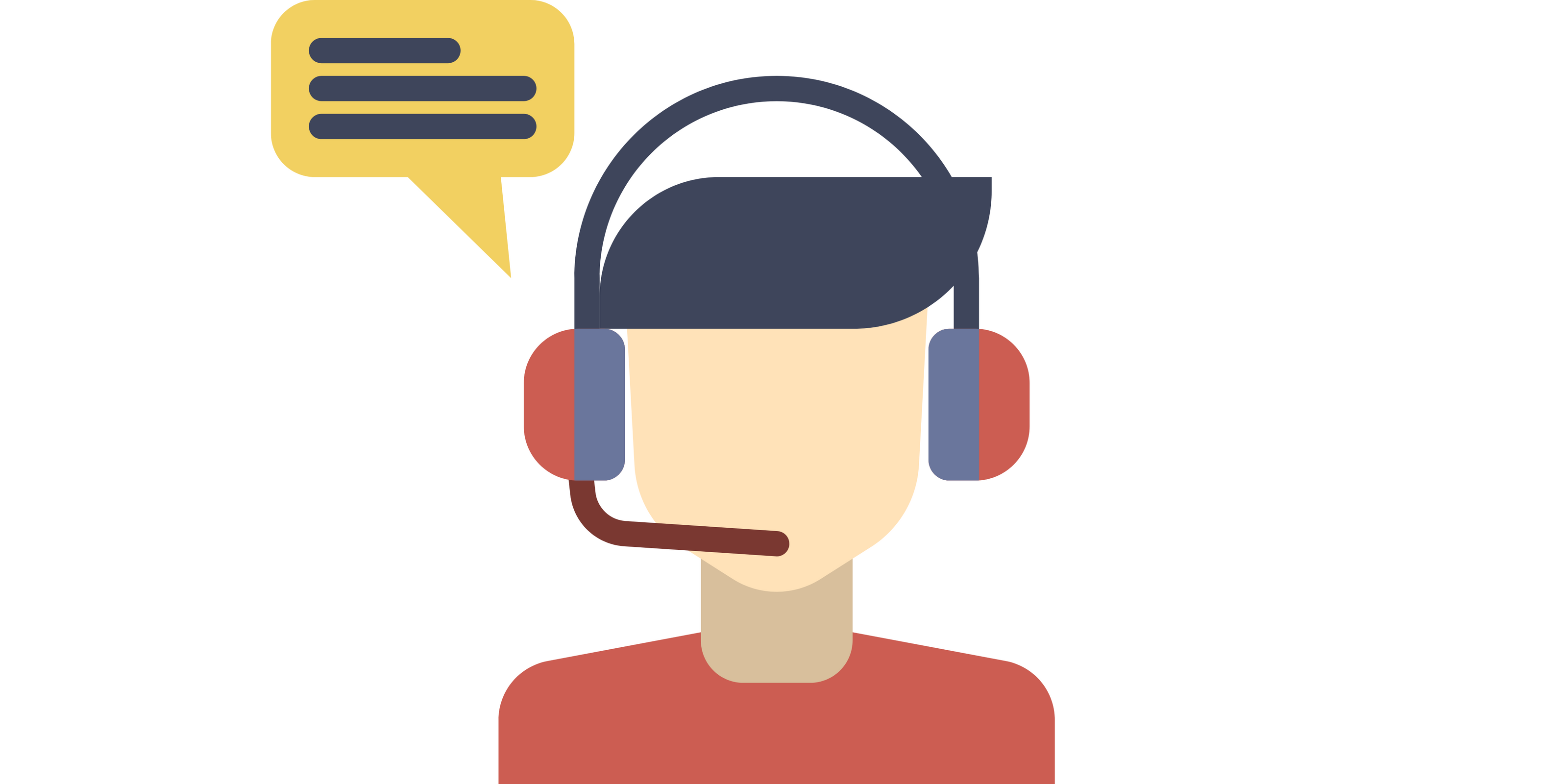 PNG sous forme d'icone contenant une personne avec un casque et micro pour communiquer avec d'autres personnes, indiquant la disponibilité d'un service clientèle pour vous chez Dercay.